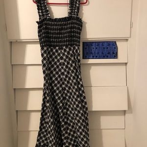 Ganni Seersucker Maxi  Dress